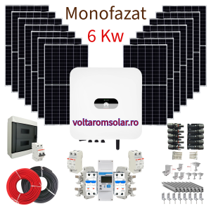 Sistem Fotovoltaic de 6 Kw Monofazat la cheie