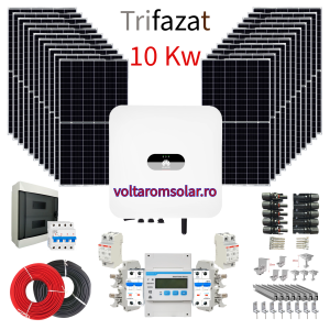 Sistem Fotovoltaic de 10 Kw Trifazat la cheie